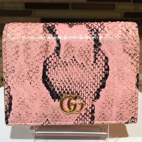 GUCCI GG Marmont Python Compact Wallet- Pink ❤️‍🔥 - Picture 17 of 17